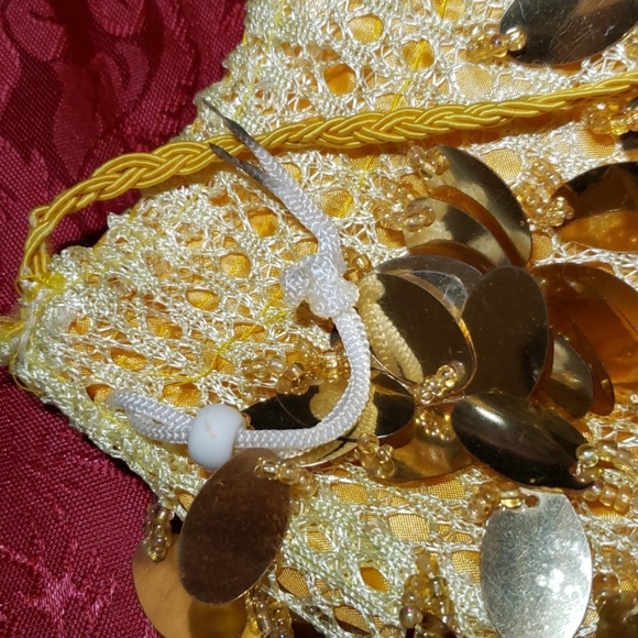 Yellow Small Bucket Bag with Strap - Picture 3 of 4